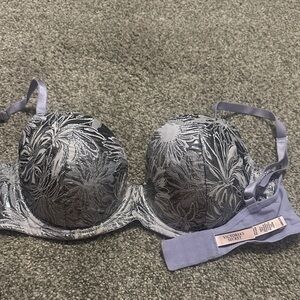 Victoria's Secret Lace Bra - Silver and Gray